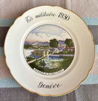 Assiette Langenthal 1930 «Pont de fil de fer des Pâquis »